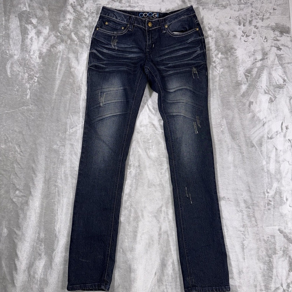 COOGI EMBROIDERED LOW RISE JEANS-5/6 Retro‎ Classic Y2K Inspired